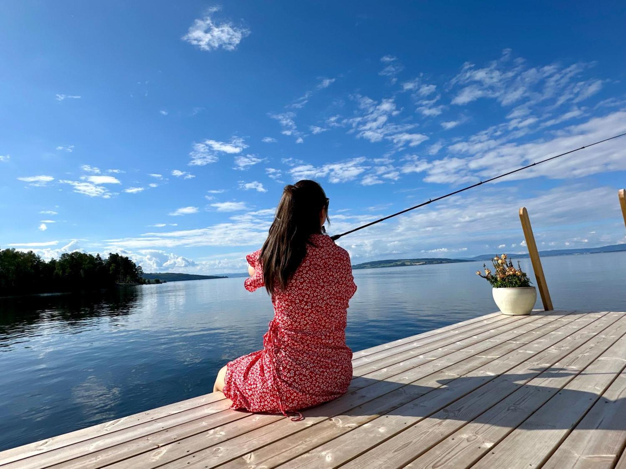 Отель Idylliske Evjua Ved Mjosa Skreia Экстерьер фото